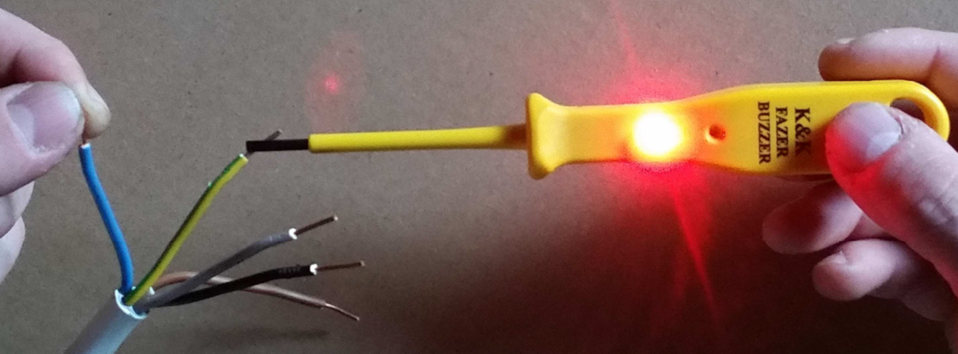Fazer próbnik tester napięcia 3-500V Sygnalizacja optyczna i dźwiękowa
